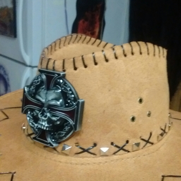 steampunk men's Western hat - Picture 5 of 6